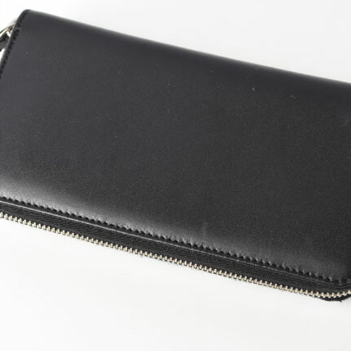 FENDI wallet long round zipper rainbow leather black multicolor studs 8M0299