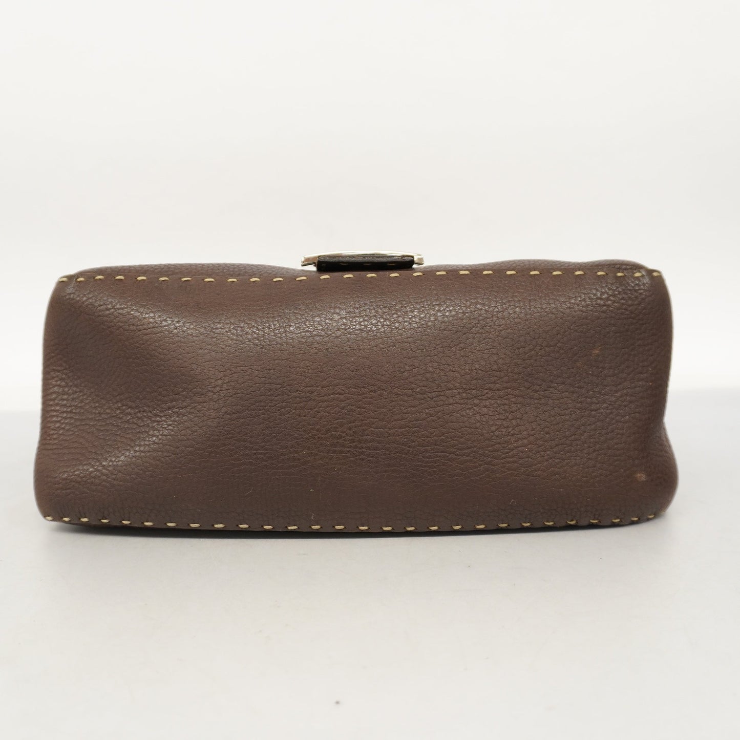 FENDIAuth Selleria Mamma Bucket Women's Leather Handbag Brown