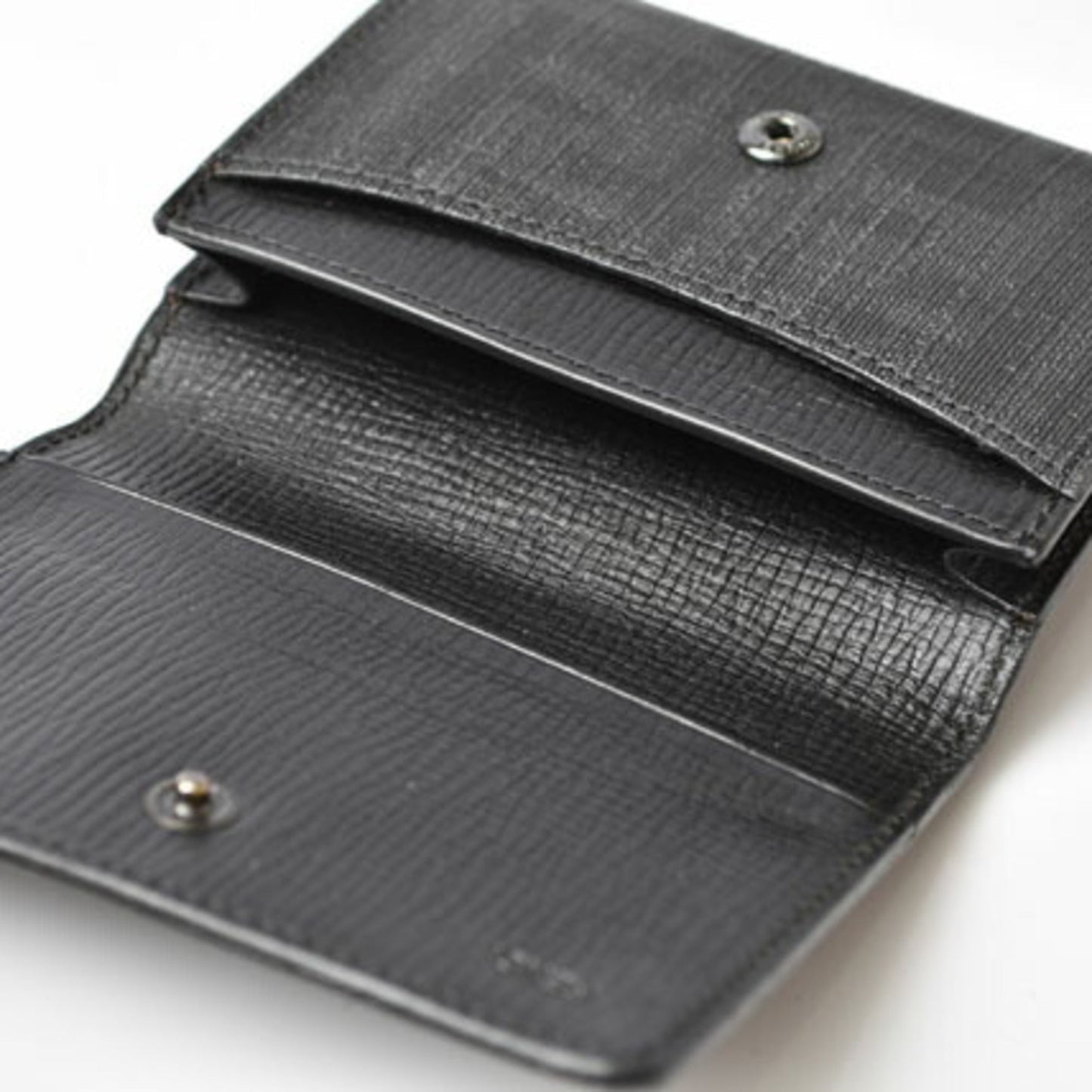 FENDI card case coin coated canvas FF Zucca black