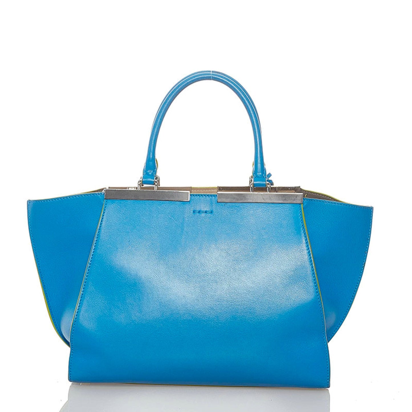 Fendi Troisour handbag shoulder bag 8BH279 blue leather ladies FENDI