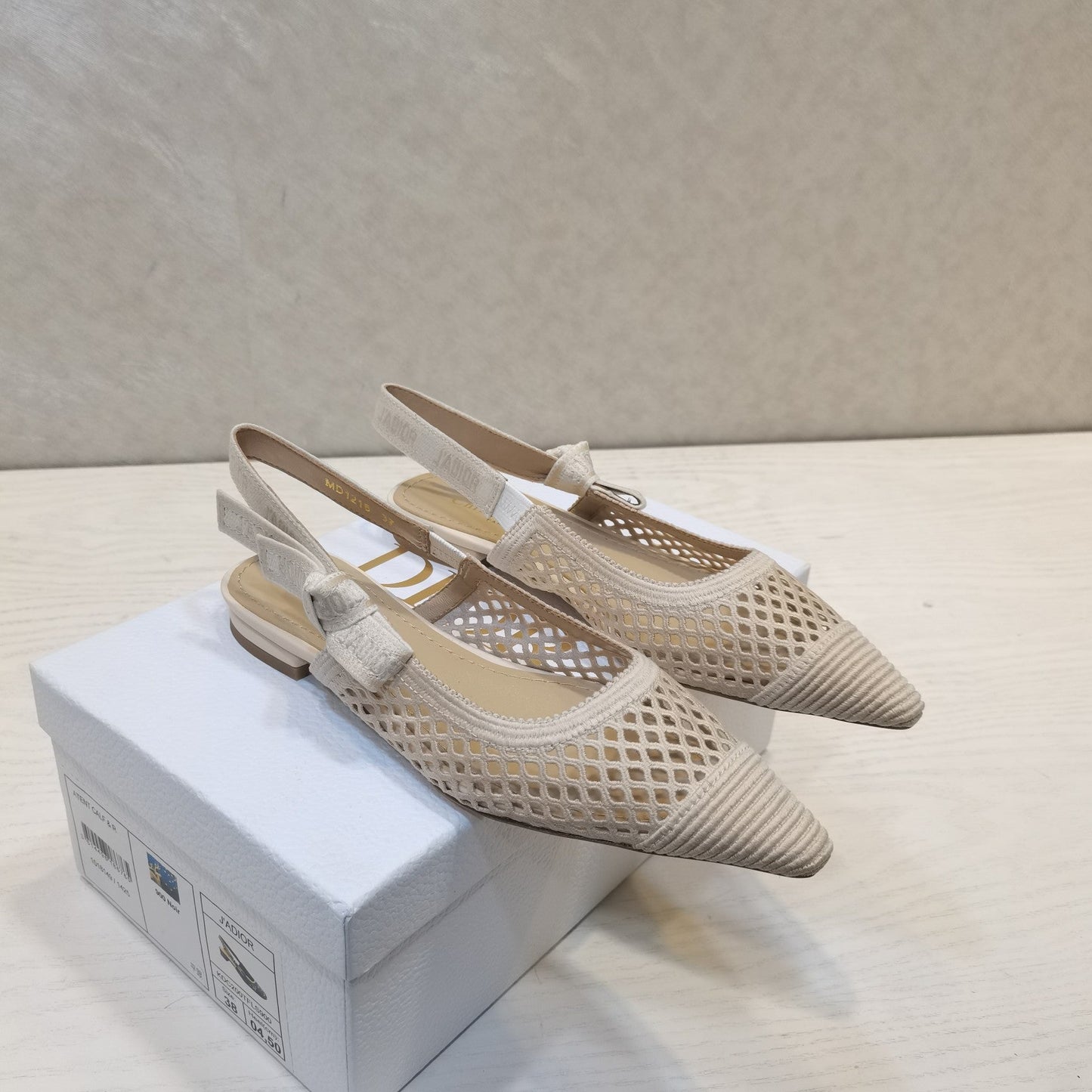 DIOR 25 J'A DIOR Slingback Flat Mesh and Fabric 237886