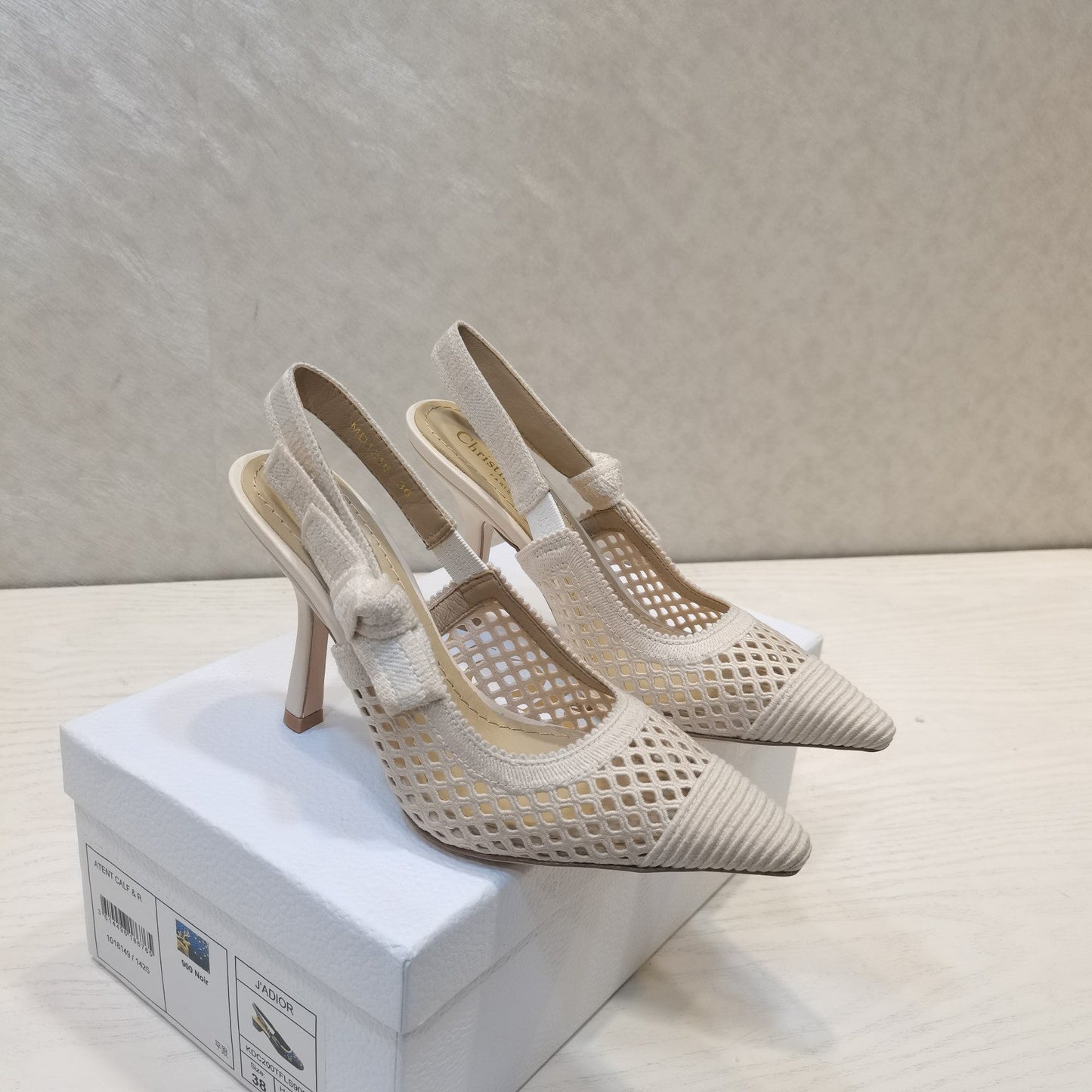 DIOR 25 J'A DIOR Slingback Heel Mesh and Leather 237890