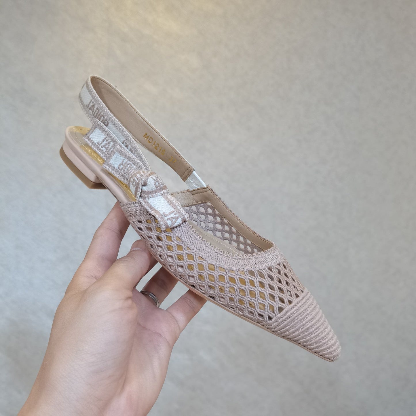 DIOR 25 J'A DIOR Slingback Flat Mesh and Fabric 237886