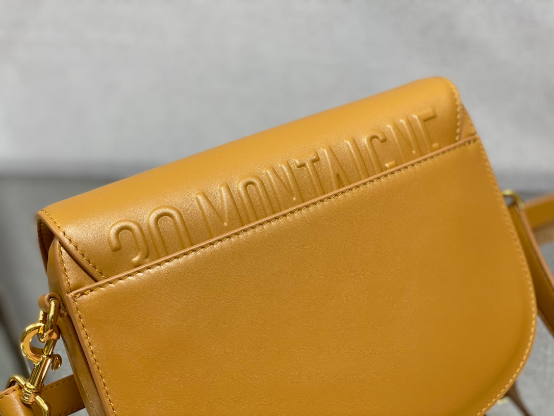 DIOR MEDIUM BOBBY 22CM BROWN CALFSKIN GOLD HARDWARE