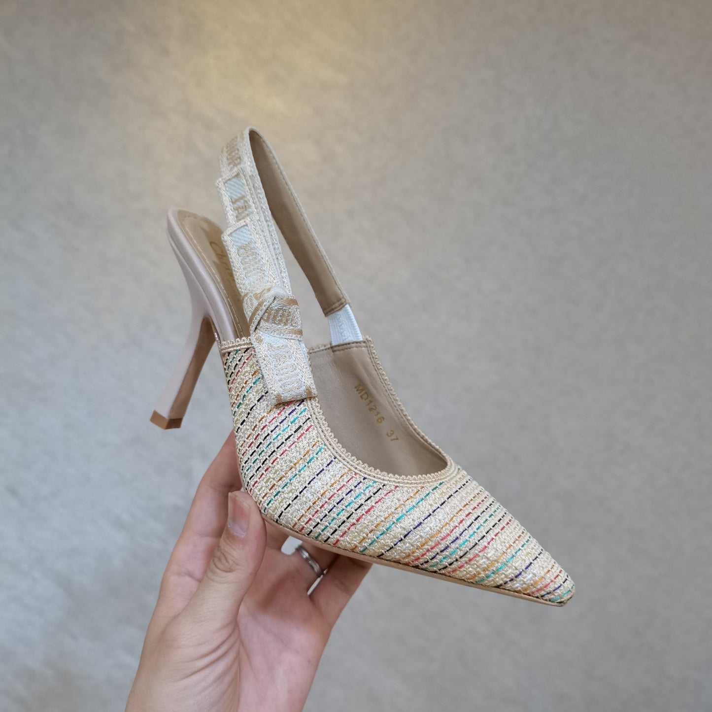 DIOR 25 J'A DIOR Slingback Heel Mesh and Leather 237890