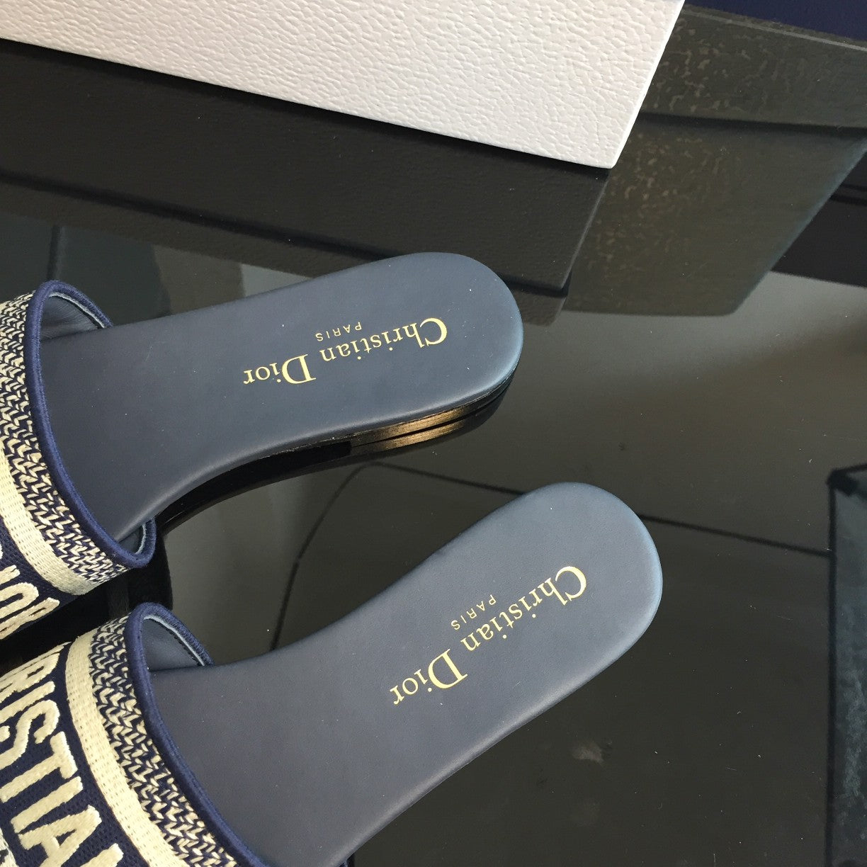 DIOR Mule Dway Slide 10mm Multi-motifs Style 51