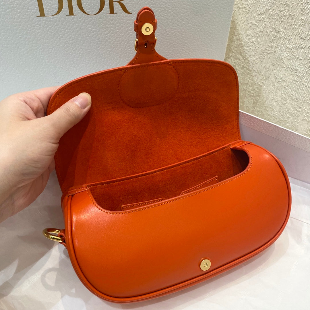 DIOR medium east west bobby 22cm dark tan calfskin ghw