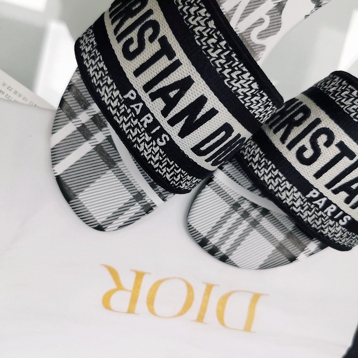 DIOR Mule Dway Slide 10mm Multi-motifs Style 31