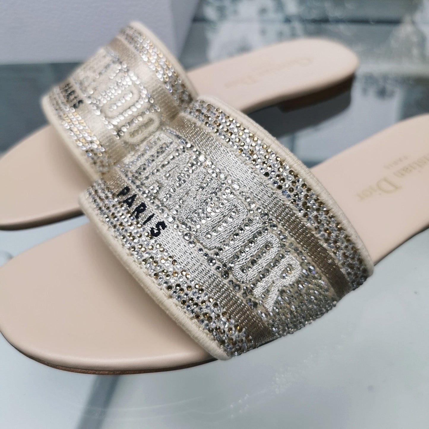 DIOR Mule Dway Slide 10mm Multi-motifs Style 22