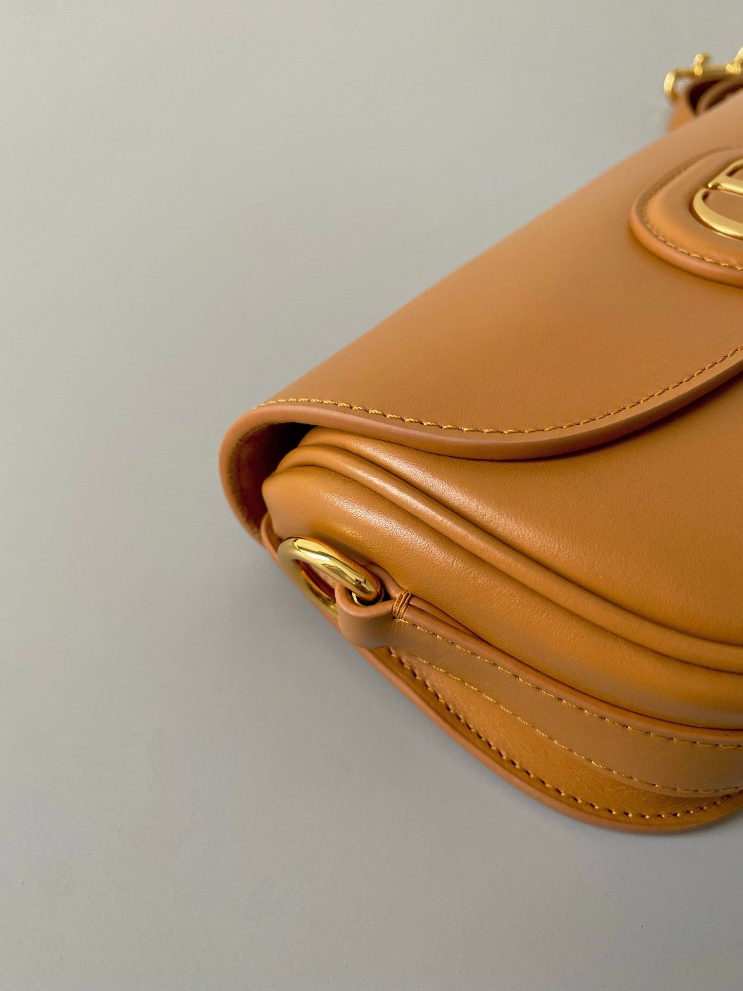 DIOR medium east west bobby 22cm brown calfskin ghw