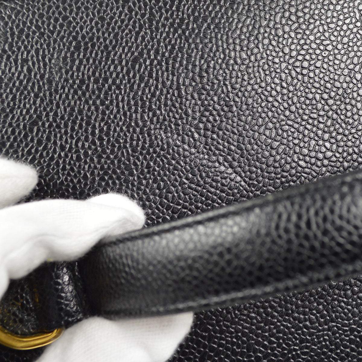 CHANEL 2way Vanity Shoulder Handbag Black Caviar