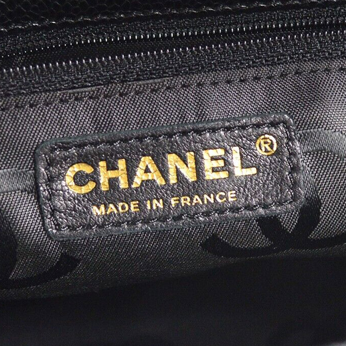 CHANEL 2way Shoulder Handbag Black Caviar