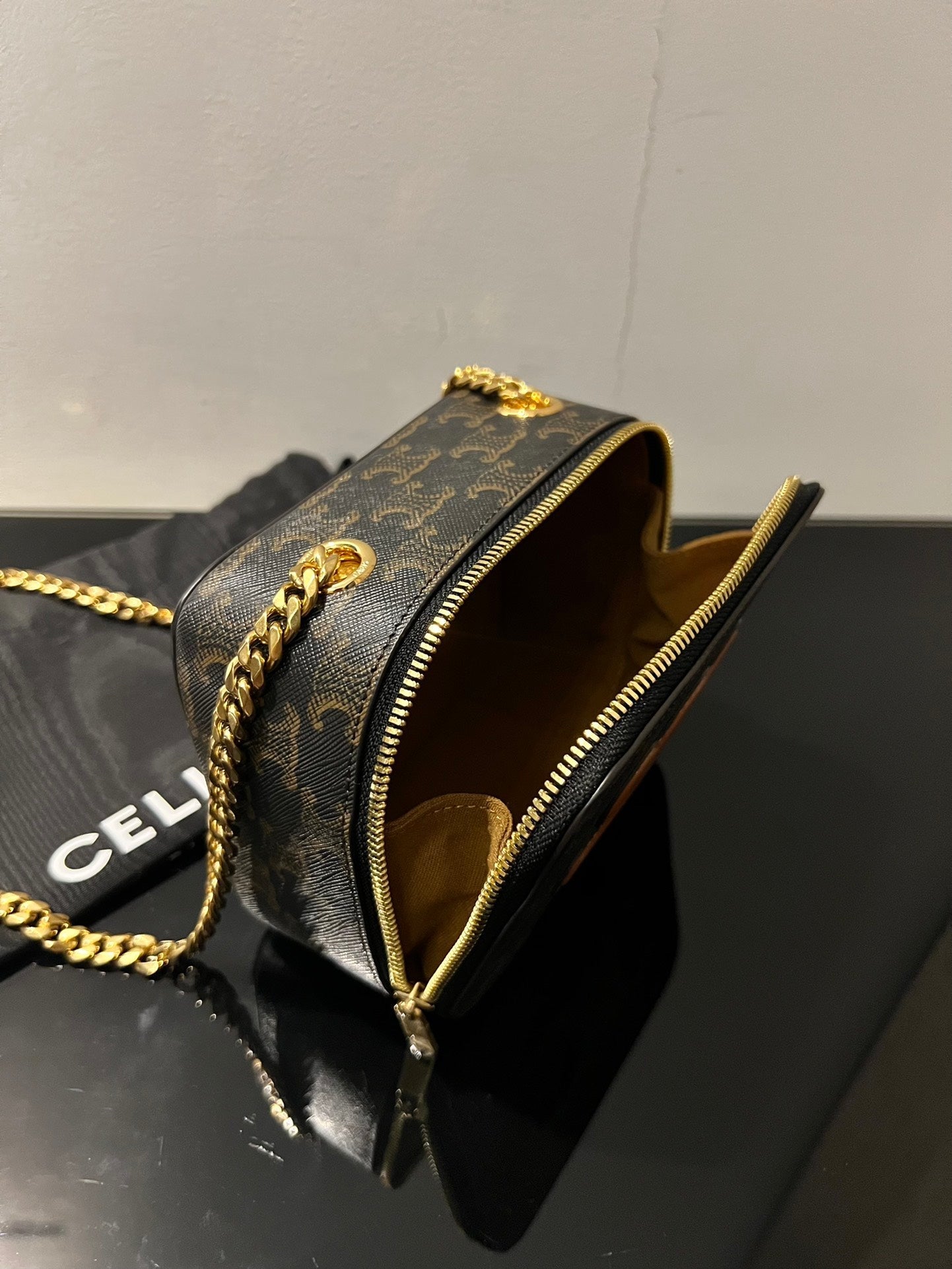 Celine BOX TRIPHOME 16 PRINTED CALSKIN