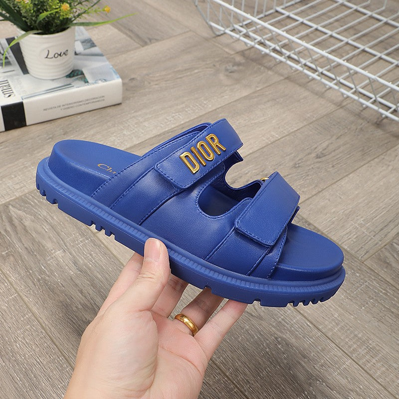 DIOR DIORact dad sandal mule blue lambskin