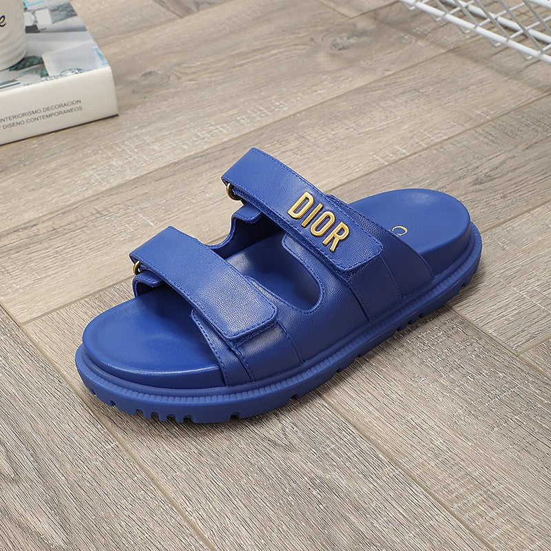 DIOR DIORact dad sandal mule blue lambskin