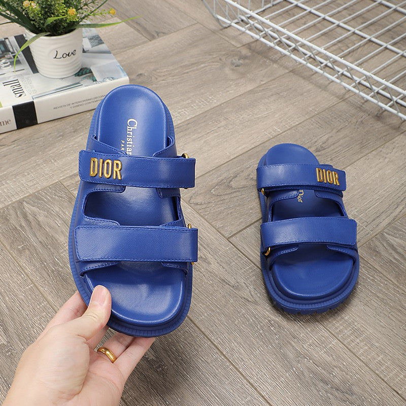 DIOR DIORact dad sandal mule blue lambskin