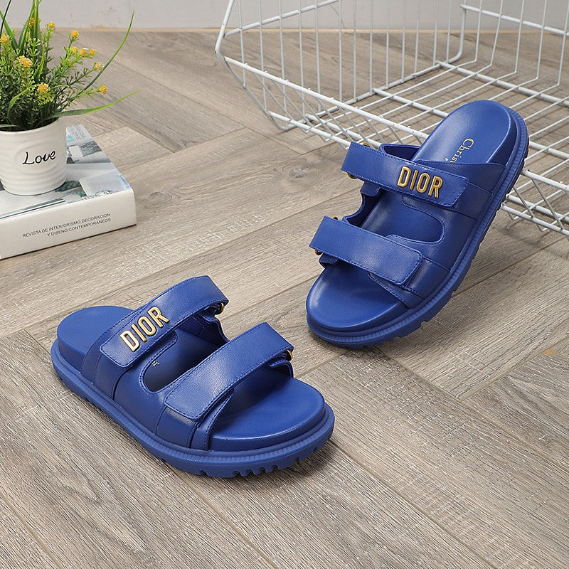 DIOR DIORact dad sandal mule blue lambskin