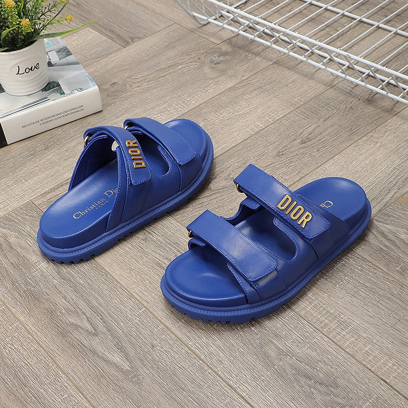 DIOR DIORact dad sandal mule blue lambskin