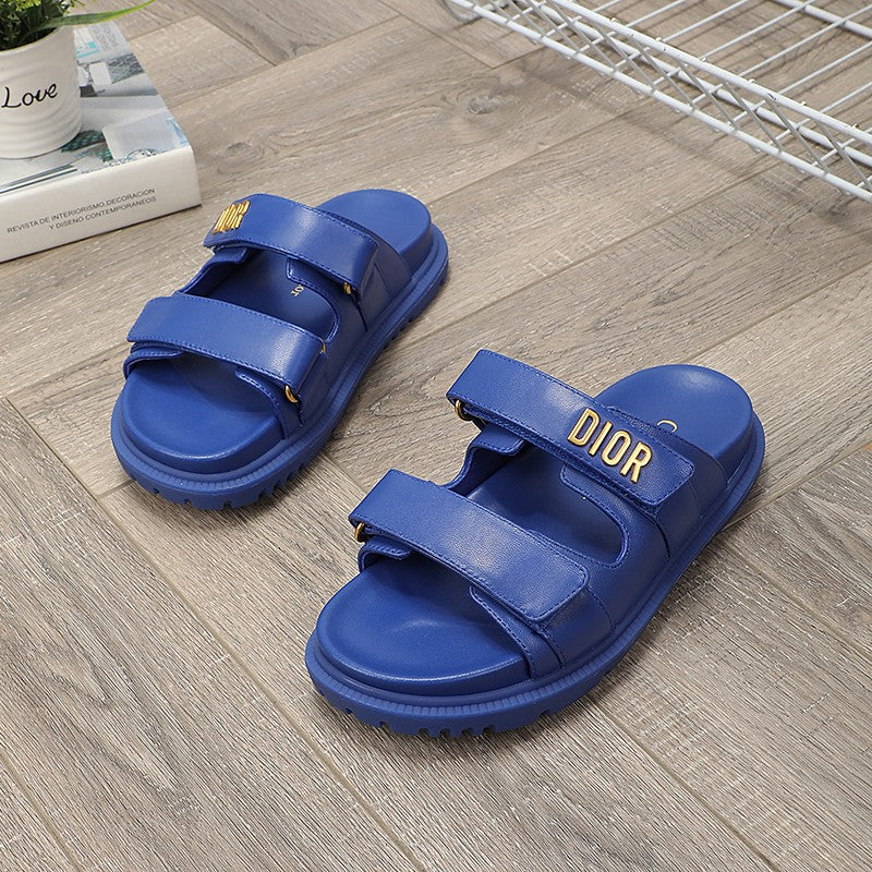 DIOR DIORact dad sandal mule blue lambskin