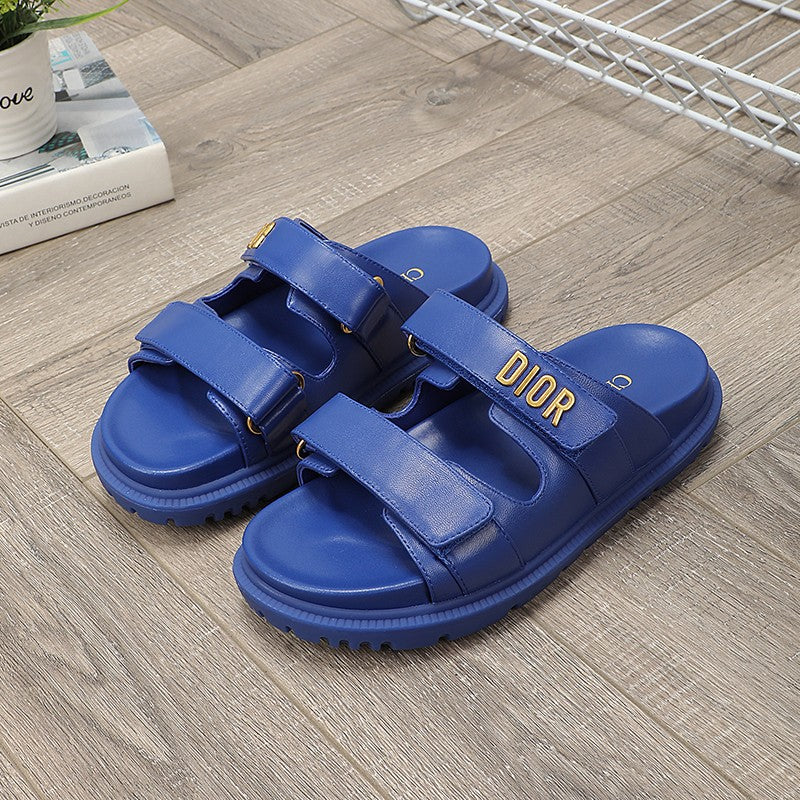 DIOR DIORact dad sandal mule blue lambskin