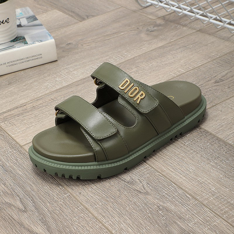 DIOR DIORact dad sandal mule khaki lambskin