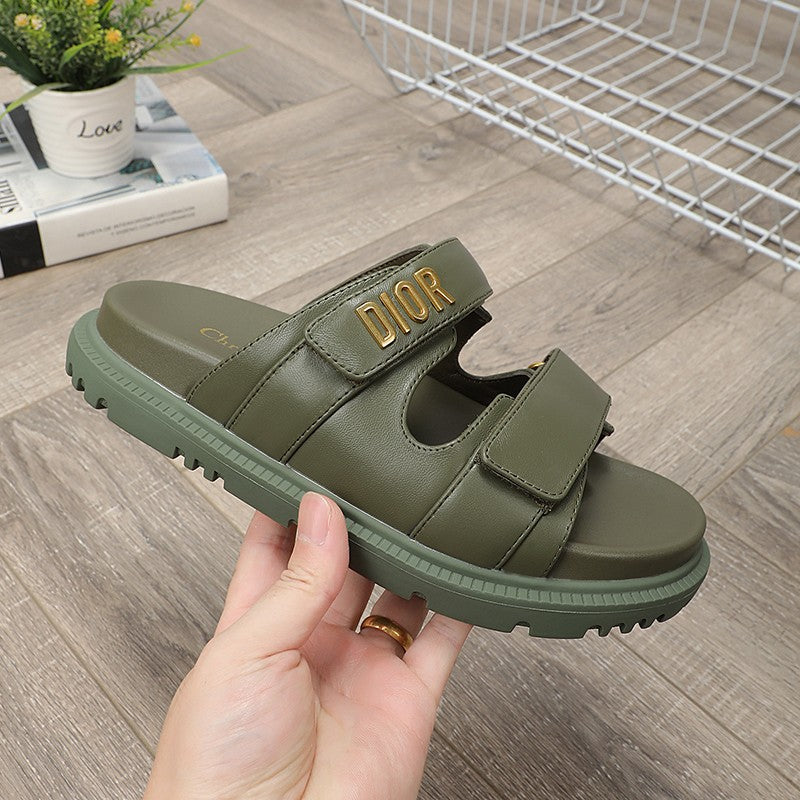 DIOR DIORact dad sandal mule khaki lambskin