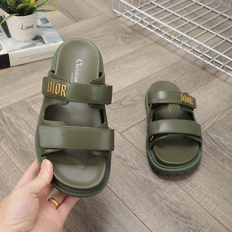 DIOR DIORact dad sandal mule khaki lambskin