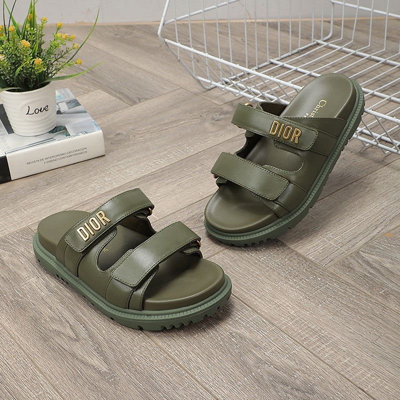 DIOR DIORact dad sandal mule khaki lambskin