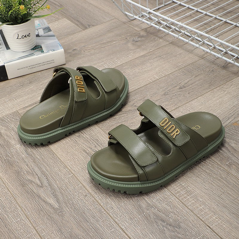 DIOR DIORact dad sandal mule khaki lambskin
