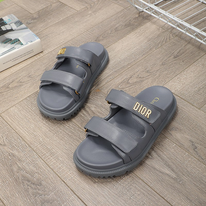 DIOR DIORact dad sandal mule grey lambskin