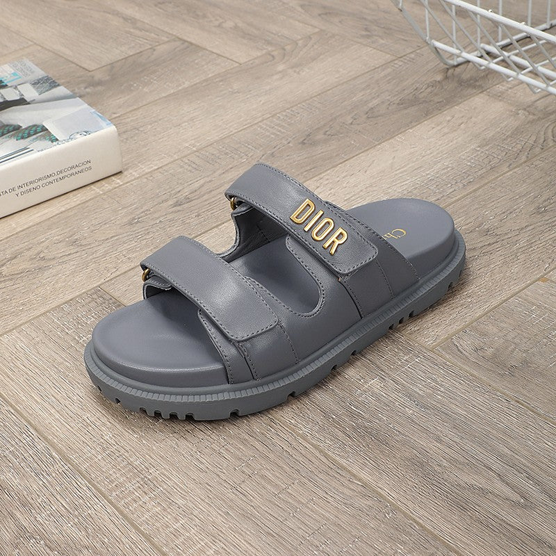 DIOR DIORact dad sandal mule grey lambskin