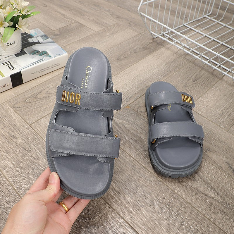 DIOR DIORact dad sandal mule grey lambskin