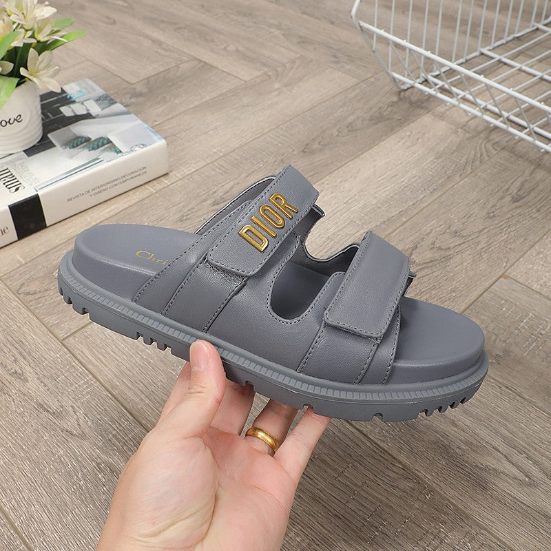 DIOR DIORact dad sandal mule grey lambskin