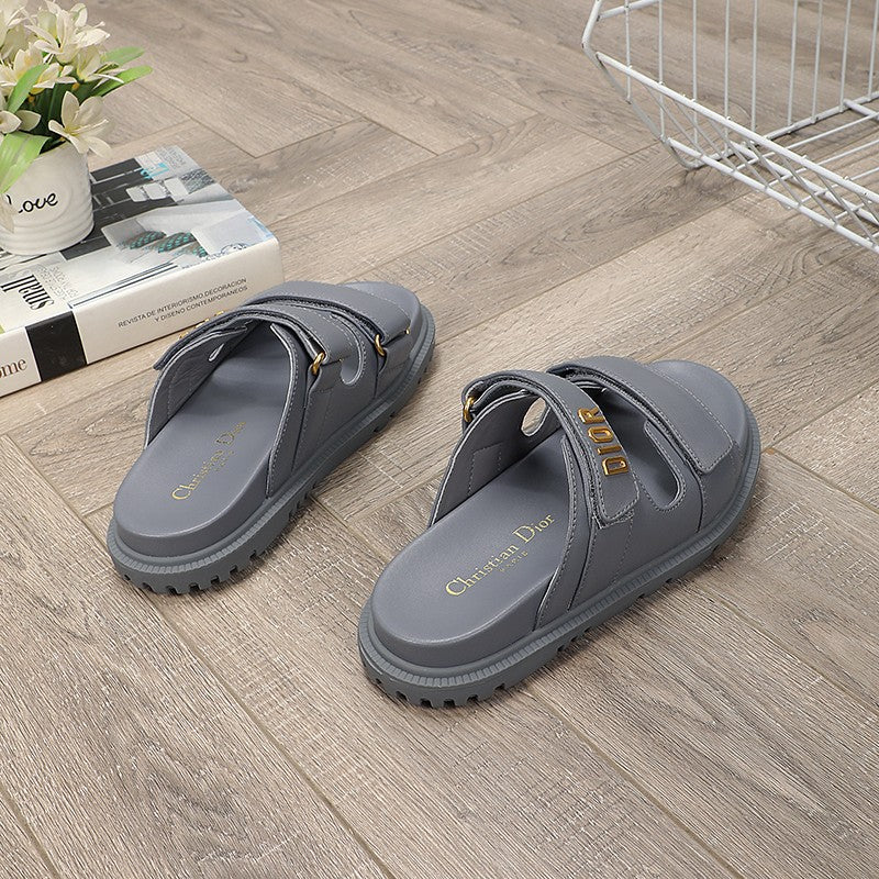 DIOR DIORact dad sandal mule grey lambskin
