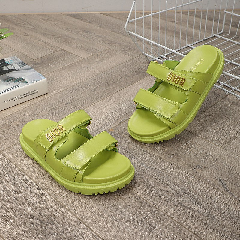 DIOR DIORact dad sandal mule light green lambskin