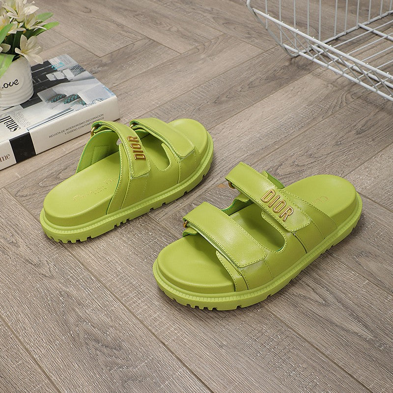 DIOR DIORact dad sandal mule light green lambskin