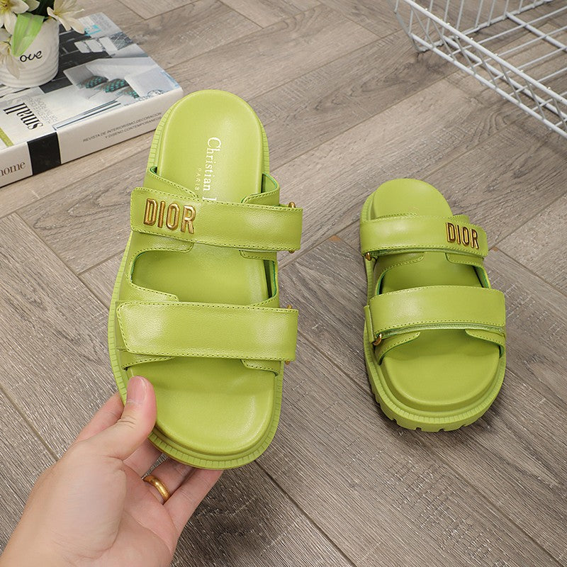 DIOR DIORact dad sandal mule light green lambskin