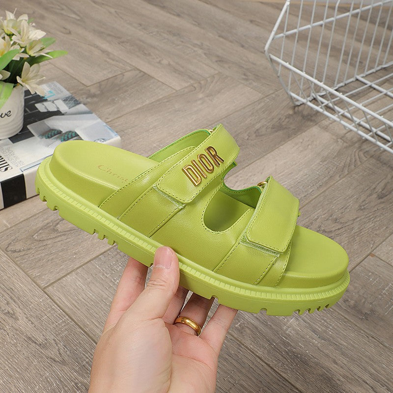 DIOR DIORact dad sandal mule light green lambskin