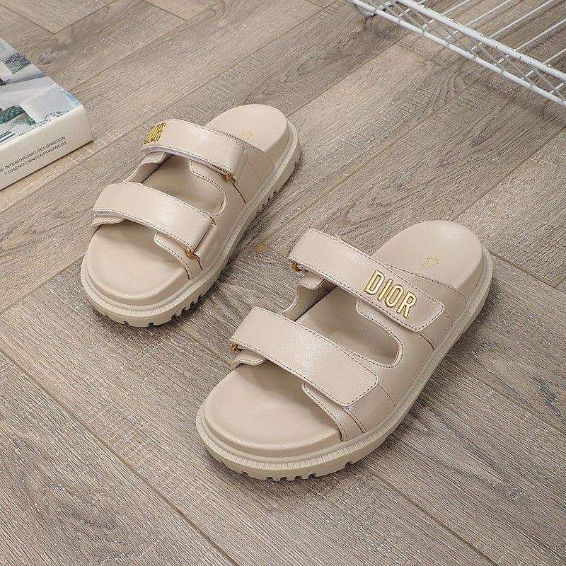 DIOR DIORact dad sandal mule nude lambskin