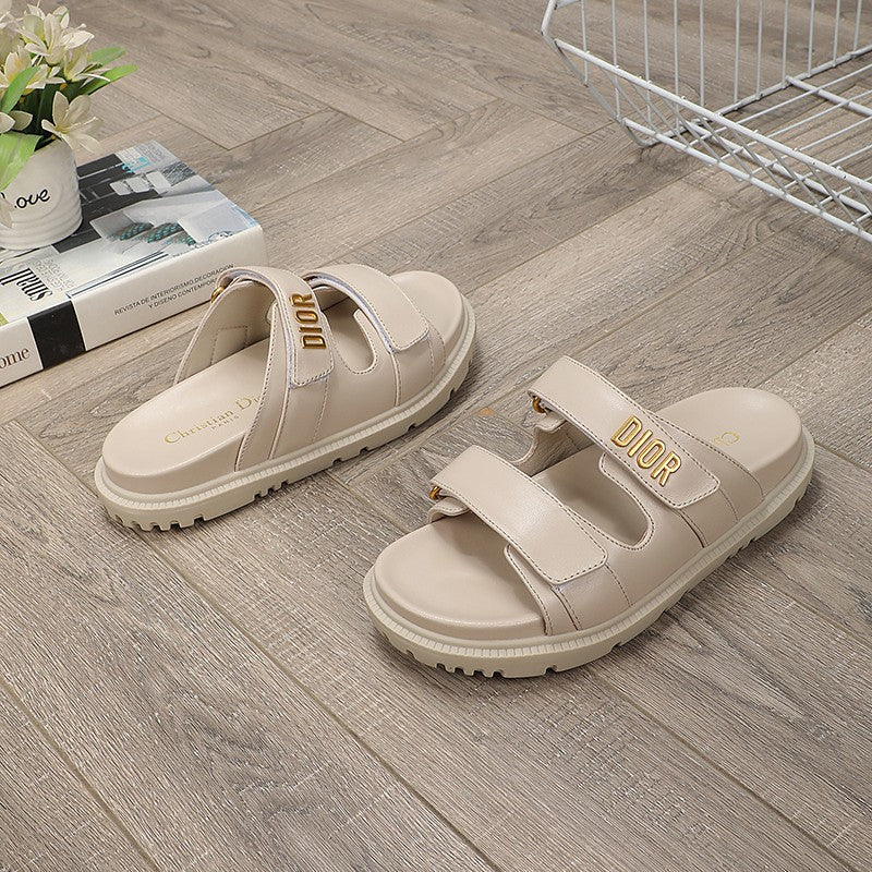 DIOR DIORact dad sandal mule nude lambskin