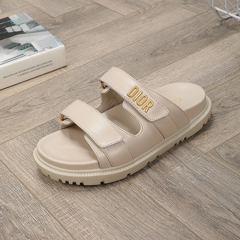 DIOR DIORact dad sandal mule nude lambskin