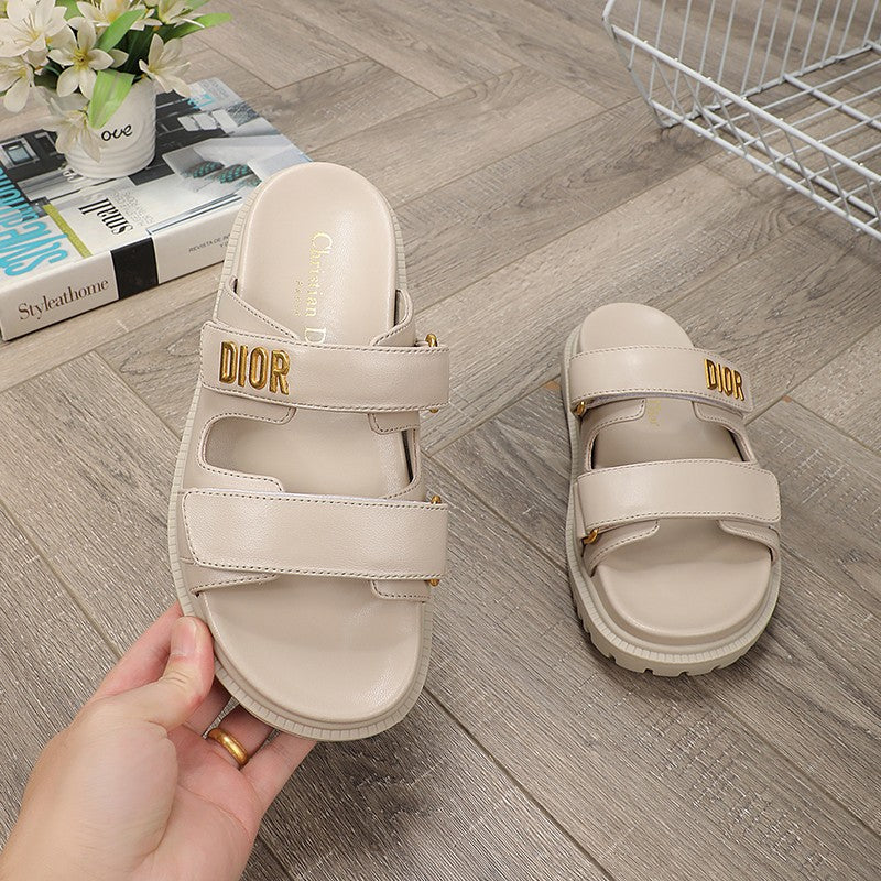 DIOR DIORact dad sandal mule nude lambskin
