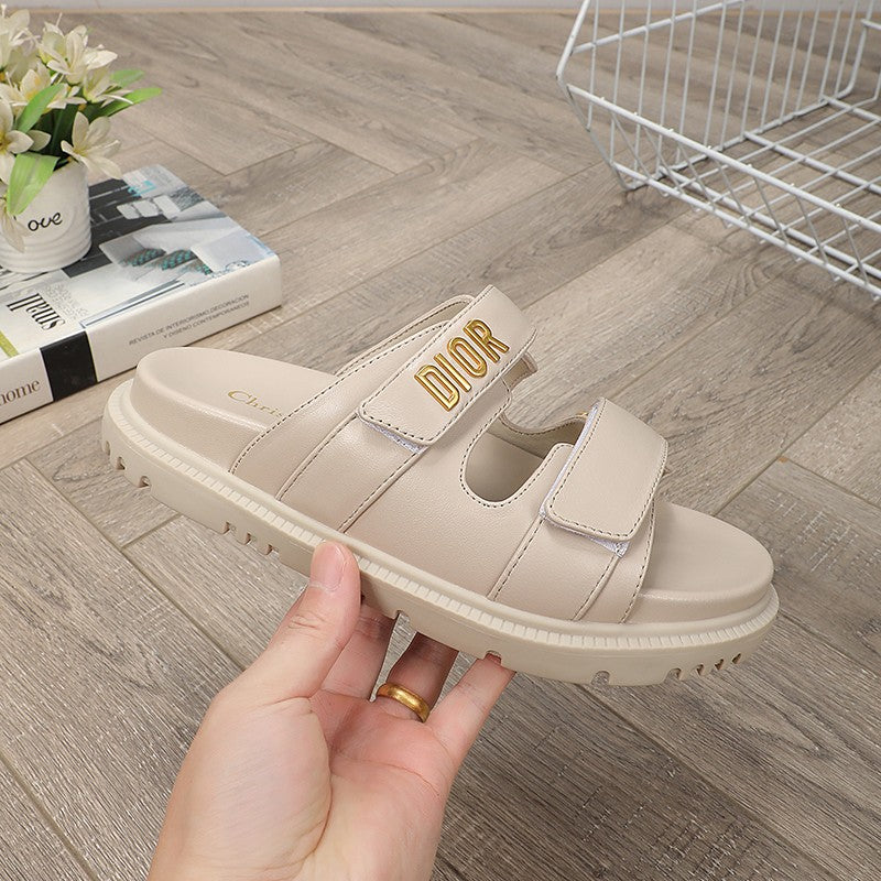 DIOR DIORact dad sandal mule nude lambskin