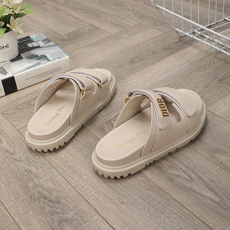DIOR DIORact dad sandal mule nude lambskin