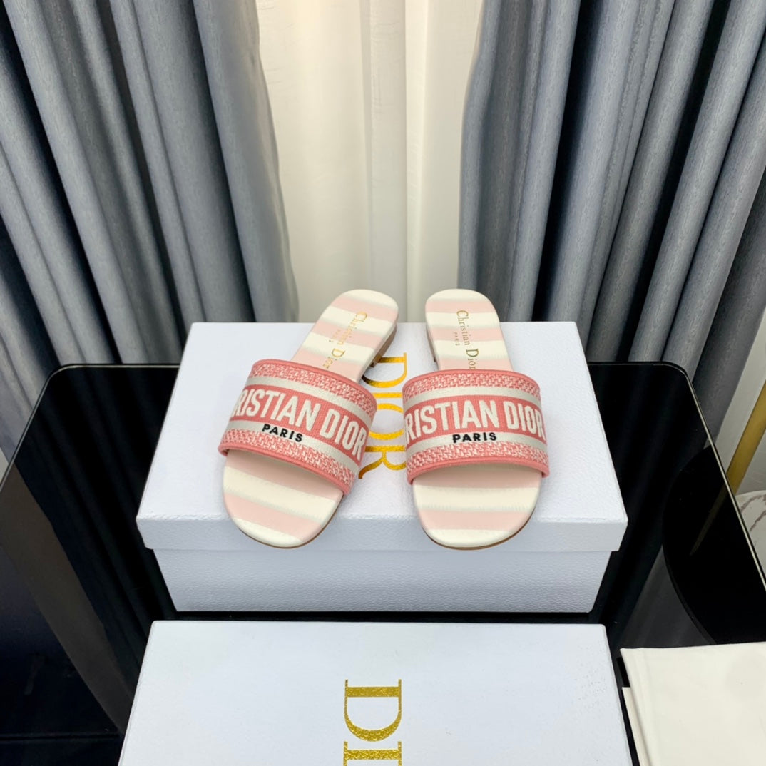 DIOR Mule Dway Slide 10mm Multi-motifs Style 45