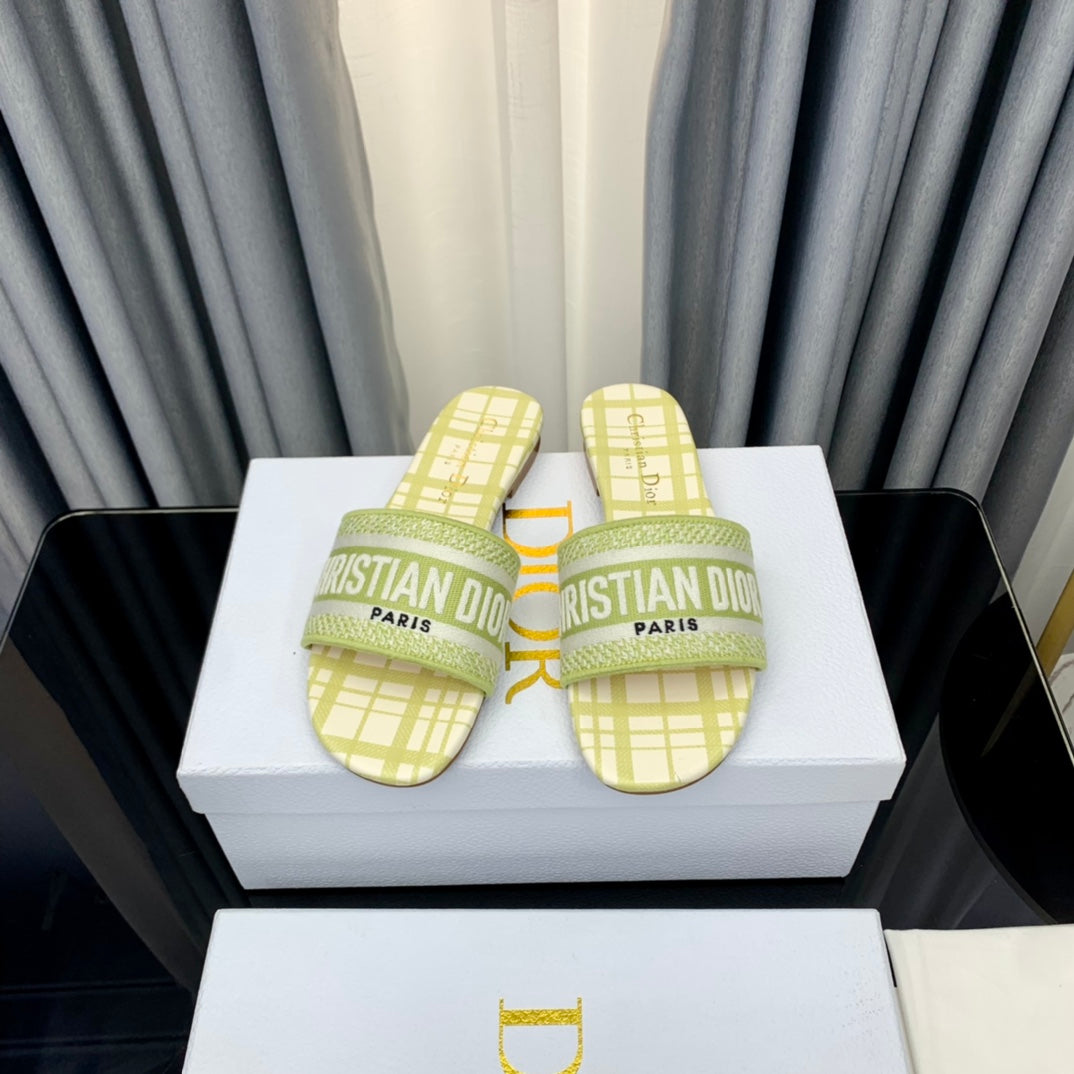 DIOR Mule Dway Slide 10mm Multi-motifs Style 65
