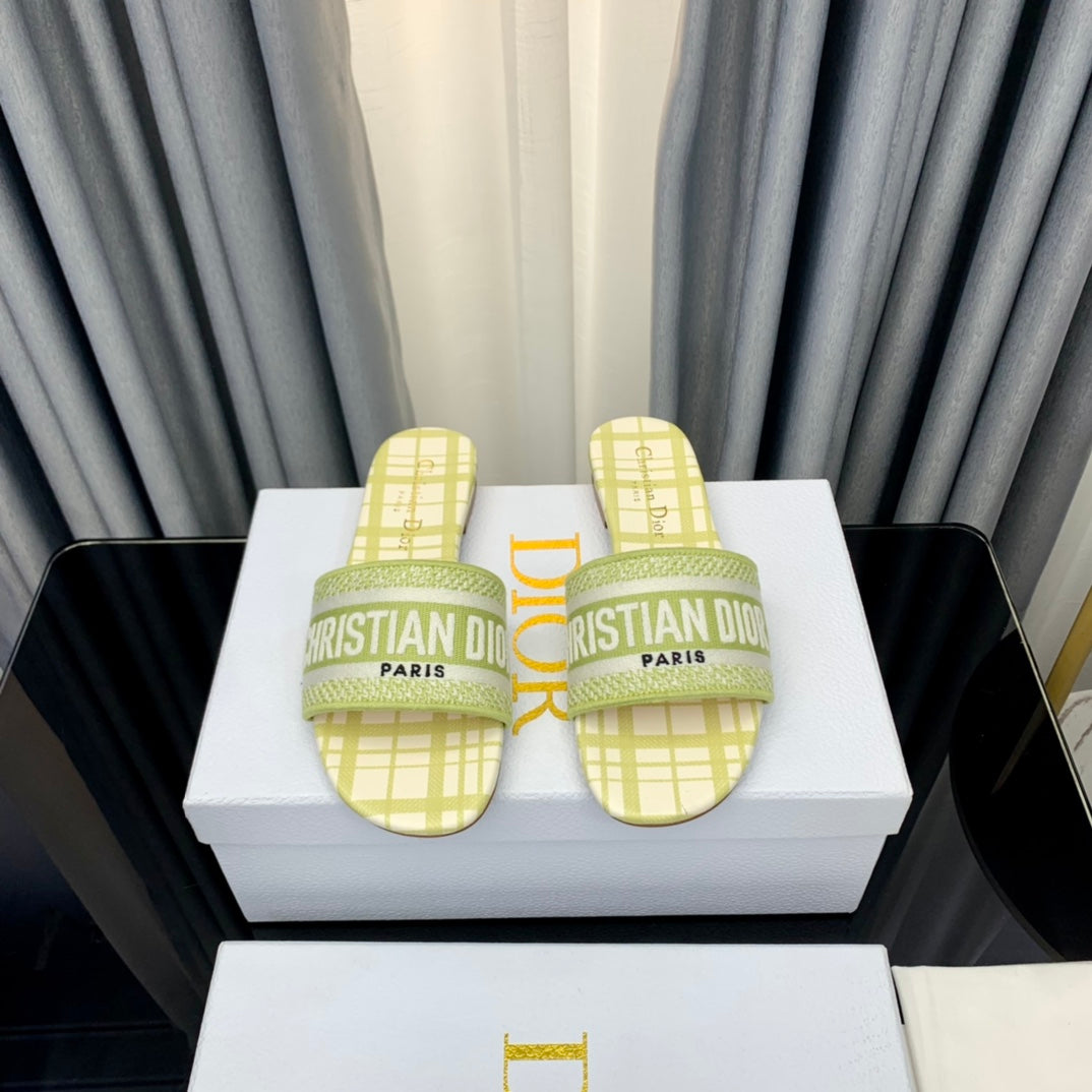 DIOR Mule Dway Slide 10mm Multi-motifs Style 65