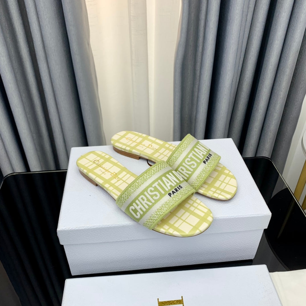 DIOR Mule Dway Slide 10mm Multi-motifs Style 65
