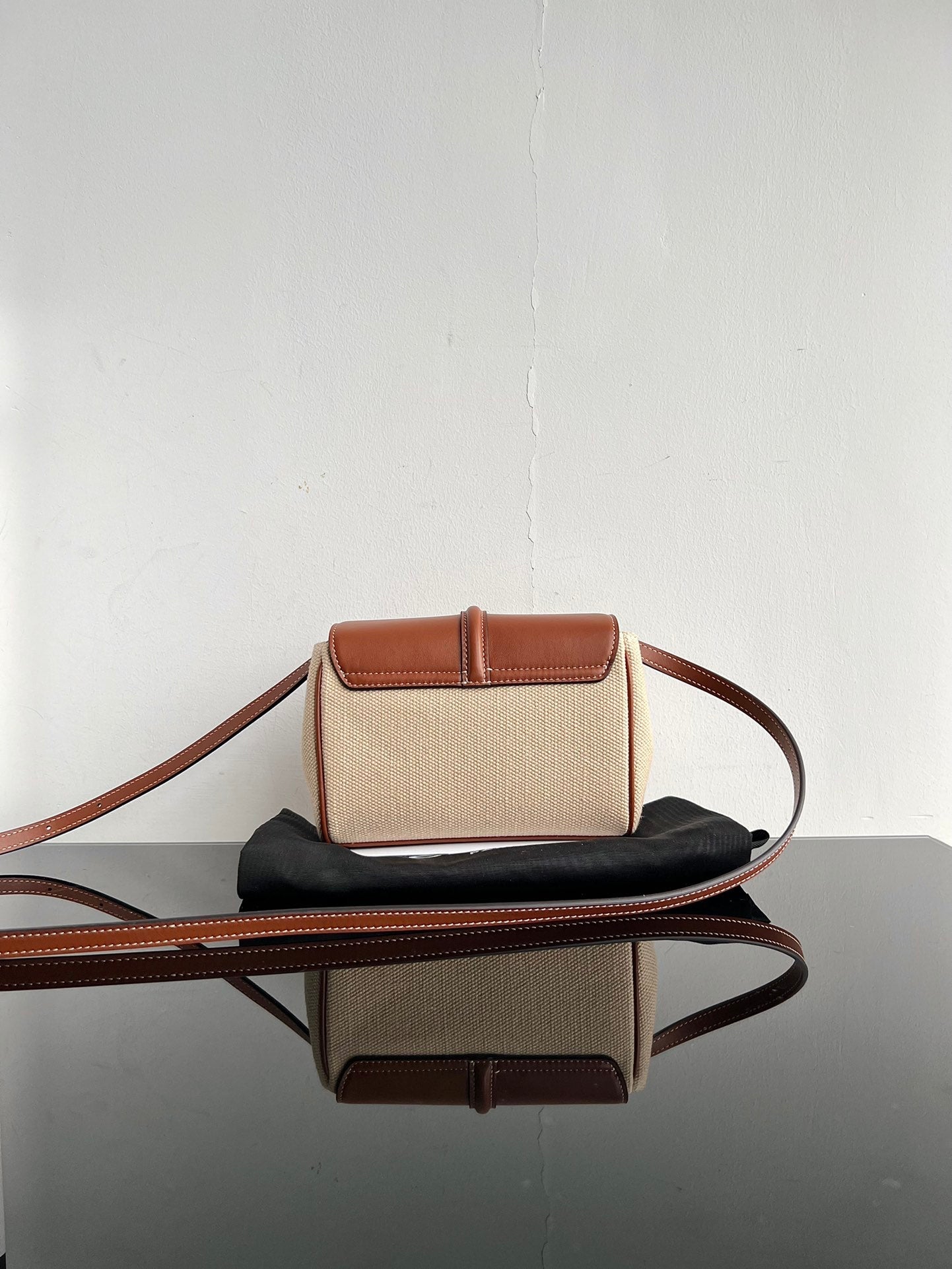 Celine SOFT 18 BEIGE BROWN CALFSKIN