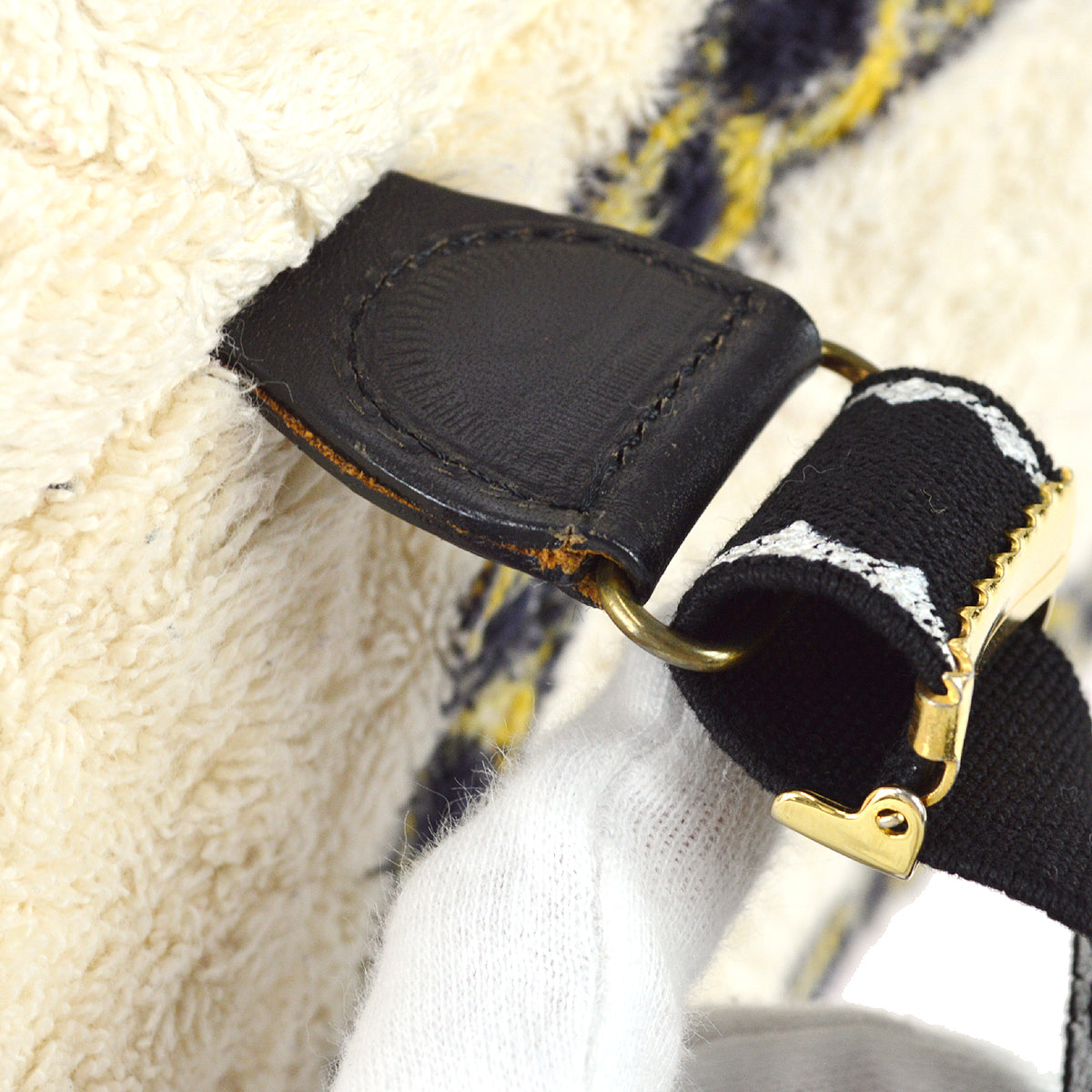Chanel Backpack Bag Ivory Terry Cloth